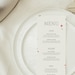 ROSA modern Floral Menu Template • Elegant and Minimalist, Wedding ...