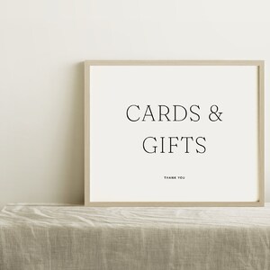 VERONA   Plantilla de letrero de regalos y tarjetas minimalistas modernas • Tipografía clásica, descarga digital instantánea de bodas, diseño romántico y atemporal