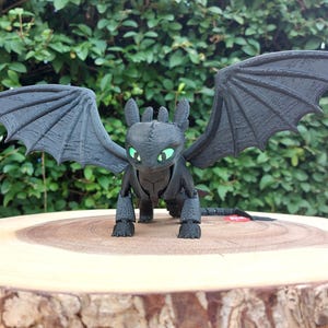 Deluxe Edition 3D Printed Articulated Baby Toothless Dragon