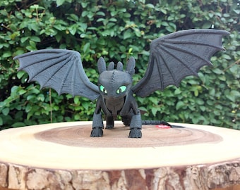 Deluxe Edition 3D Printed Articulated Baby Toothless Dragon