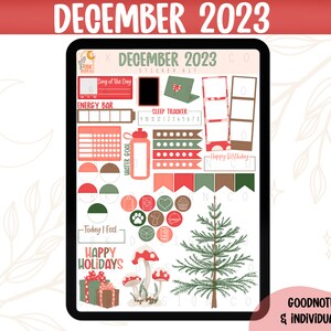 December 2023-digital Sticker Kit- Goodnotes Files & Pngs- Digital ...