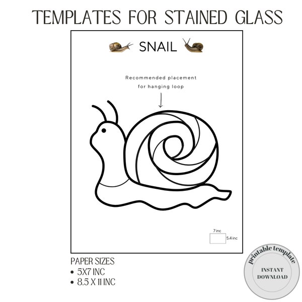 Snail Stained Glass Patterns, Snail Suncatchers Vitray