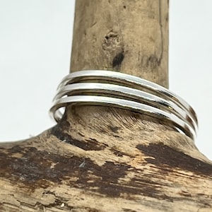 Sterling Silver Triple Layered Ring
