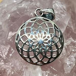 Sterling Silver Flower of Life Pendant