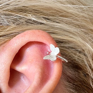 Sterling Silver Butterfly Ear cuff