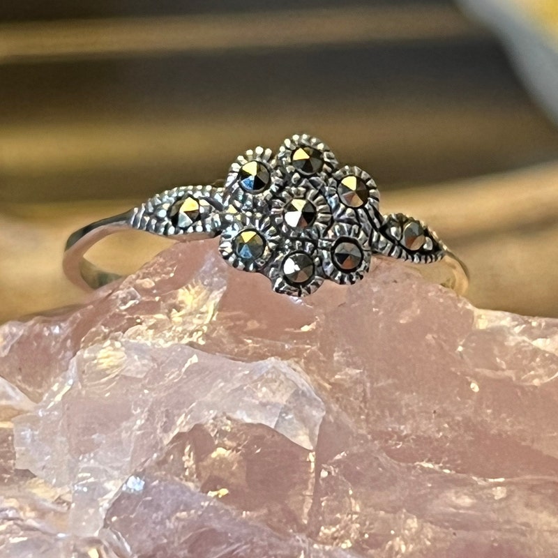 Marcacite Rings Marcasite Jewelry - Etsy