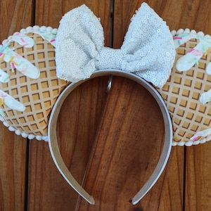 Ice cream and sprinkles ears Mickey mouse Minnie mouse ears