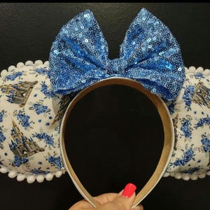 Whimsical castle Minnie mouse Mickey mouse ears