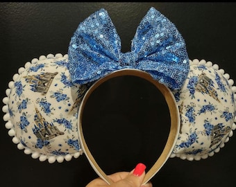 Whimsical castle Minnie mouse Mickey mouse ears