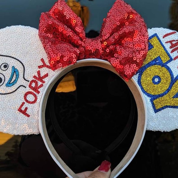 Toy story forky Mickey mouse Minnie mouse ears