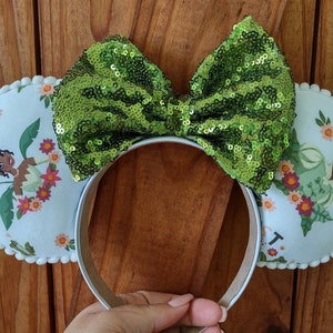 Princess Tiana Mickey mouse Minnie mouse ears