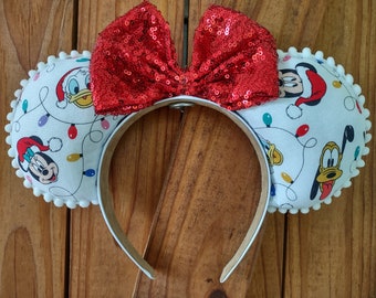 Mickey and Friends Christmas lights Minnie mouse Mickey mouse ears