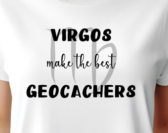Virgo Zodiac Unisex Crewneck T-shirt, Geocaching Tee