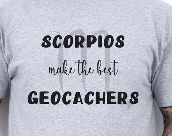 Scorpio Zodiac T-shirt, Geocaching Tee