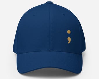 Flexfit Cap Embroidered - Gold Symbol for Mental Health Awareness