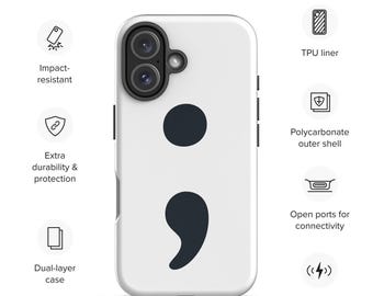 iPhone® Base Models Tough Case - Semicolon