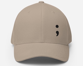 Flexfit Cap Embroidered - Black Symbol for Mental Health Awareness