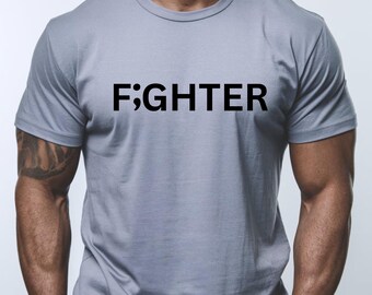 Unisex T-Shirt - Black Mental Health Fighter