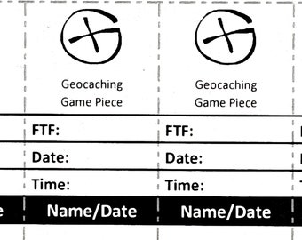 Geocaching, Geocache Log Sheets, Rite in the Rain Logs, Geocache Waterproof Logs,