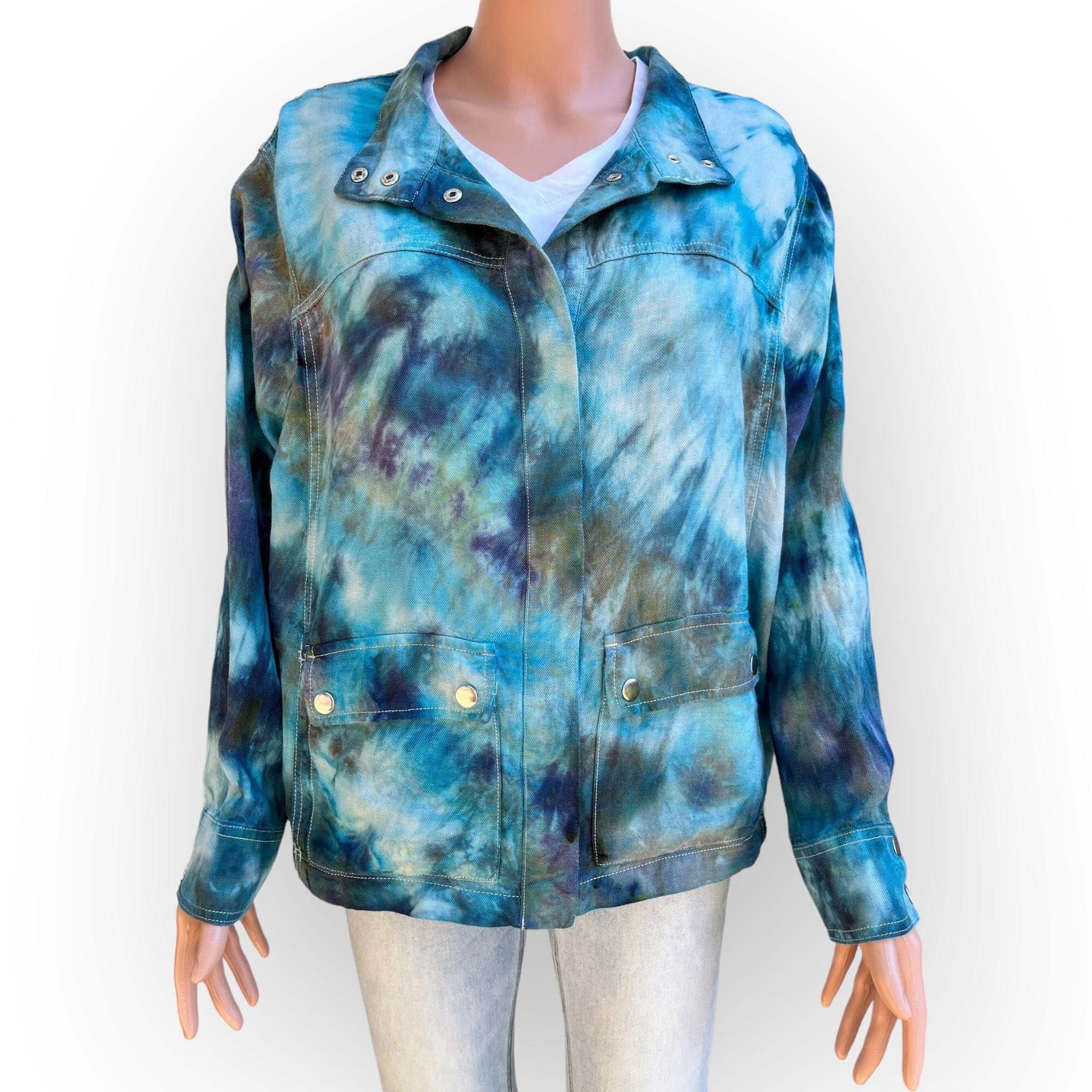 blue tie dye blazers