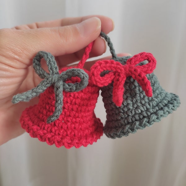 Christmas Ornaments, Crochet Mini Bell, Crochet Pattern, Christmas Gift, Christmas Decor