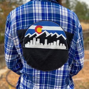 Colorado blue plaid flannel