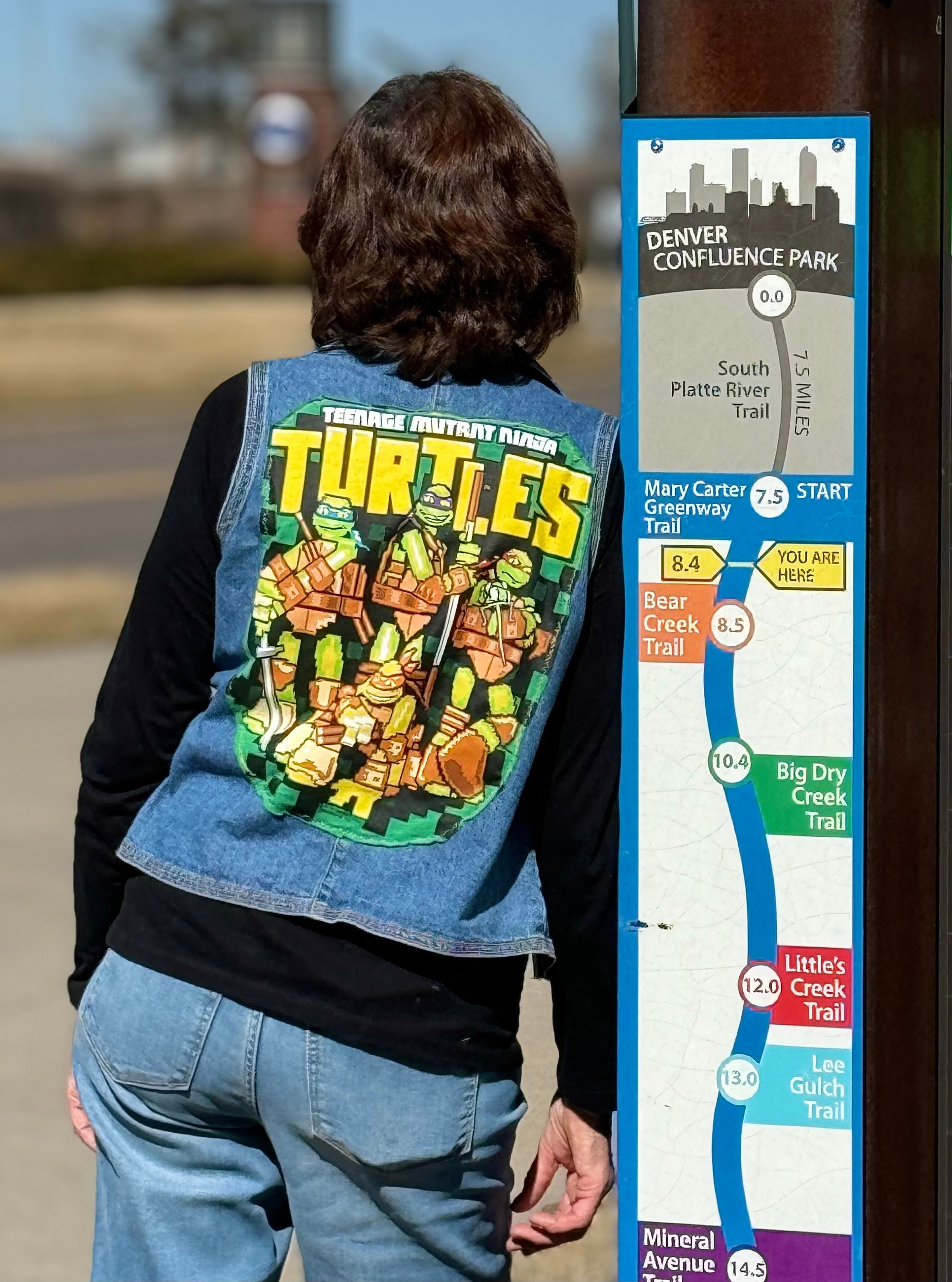 Ninja Turtle Denim Vest - Etsy