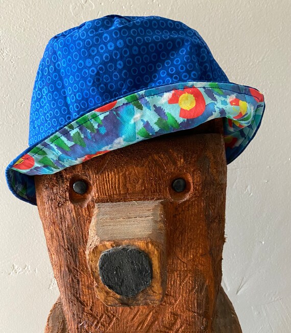 Bucket Hat Colorado Mountains Etsy