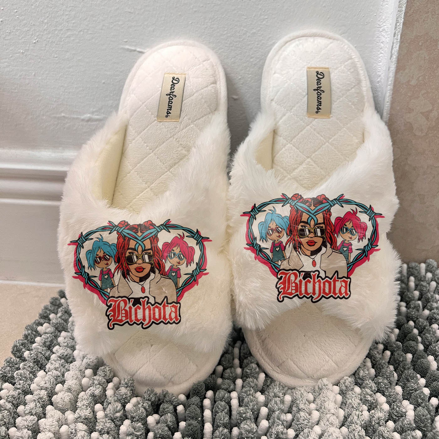 Stripped Slippers - Etsy