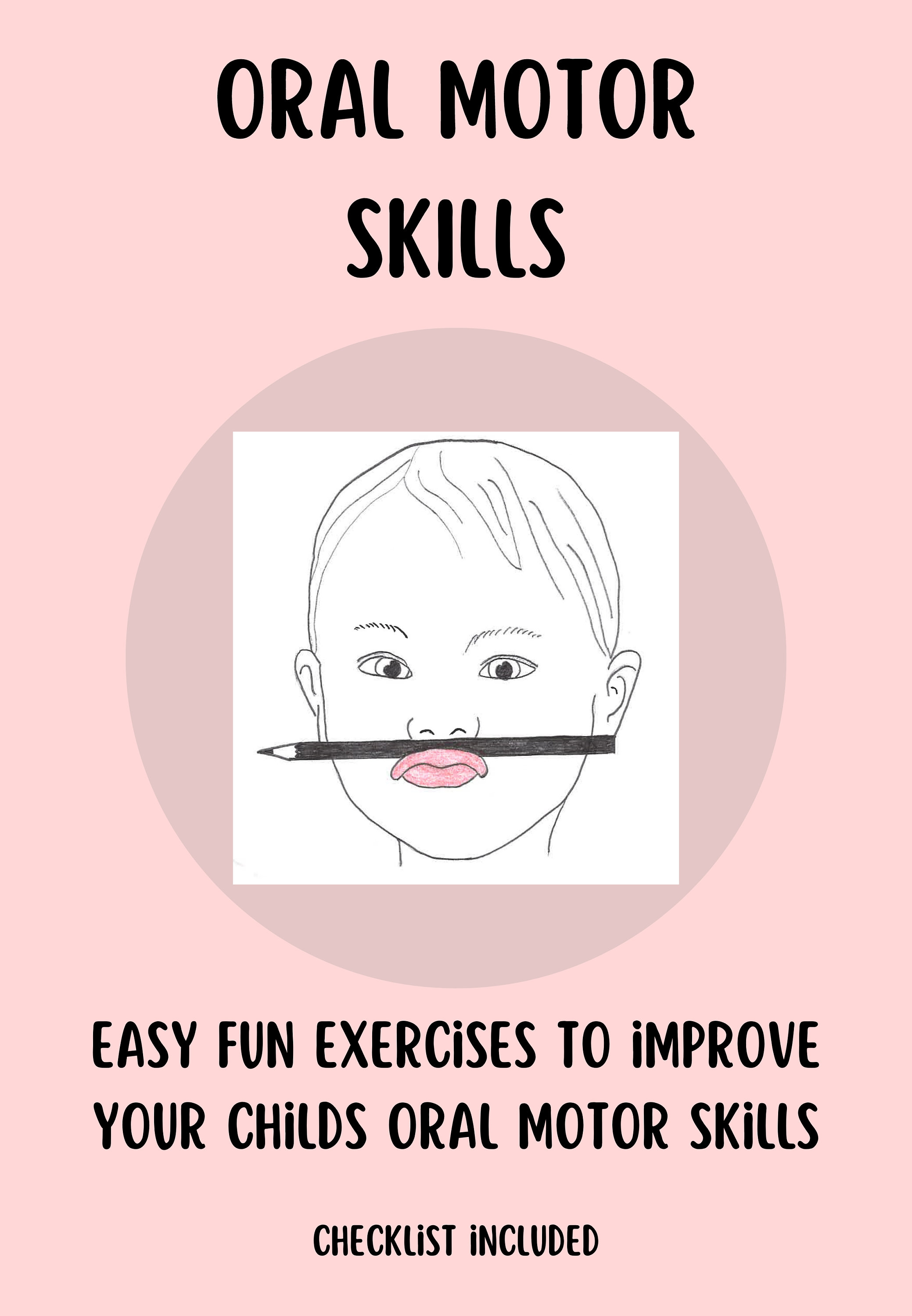 Oral Motor Exercises Including Checklist Etsy