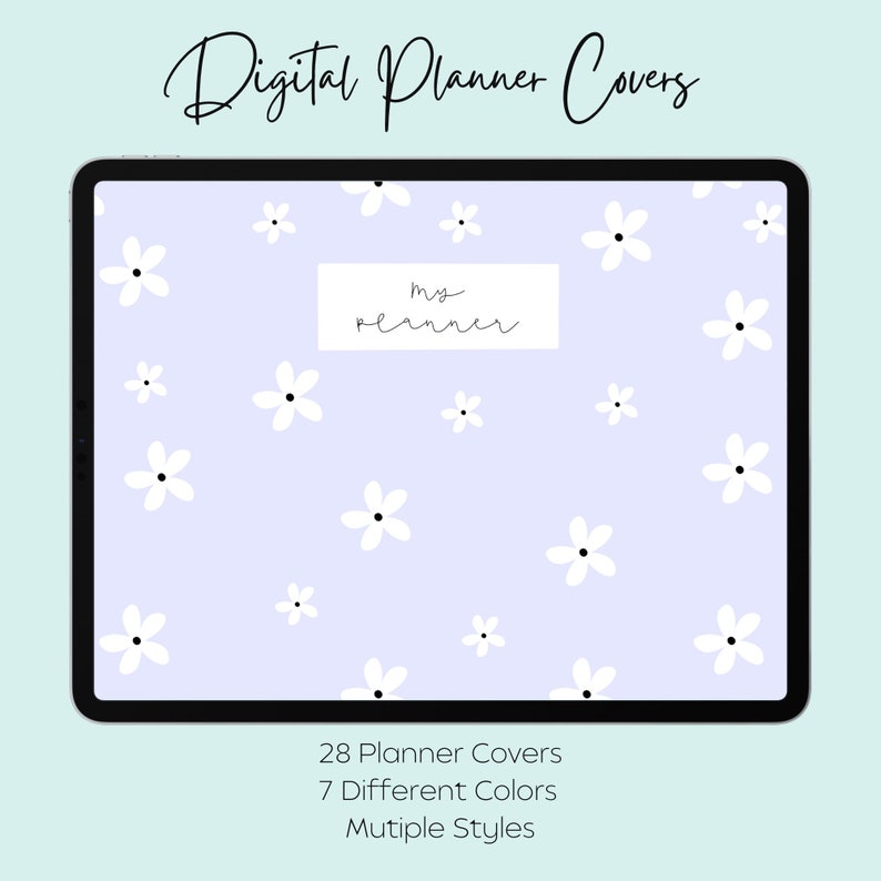 Digital Planner Covers Goodnotes Planner Cover Pastel Etsy