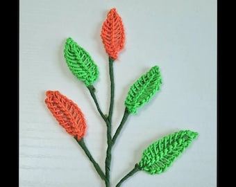 Crochet Leaf PDF Written Pattern