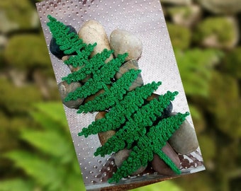 Crochet Fern Leaf Written PDF Pattern