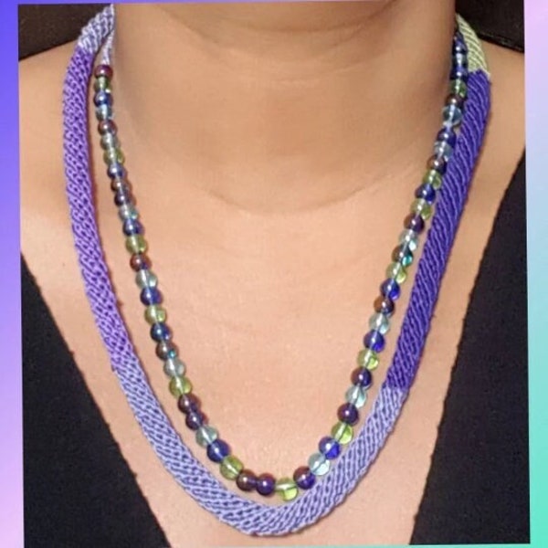 Crochet Cord Necklace Written PDF Pattern