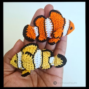Crochet Clown Fish Written PDF Pattern