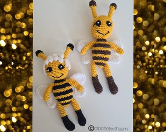 Crochet Bee Doll Written PDF Pattern (English)