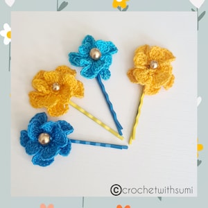 Gehäkelte Schichtblume Anstecknadel Geschrieben PDF Muster