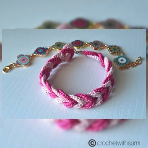 Gehaakte armband met geschreven pdf-patroon