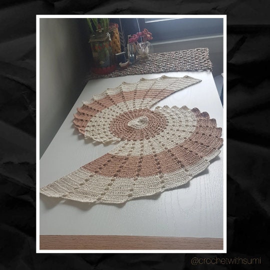 Crochet Shell Table Runner Written PDF Pattern - Etsy