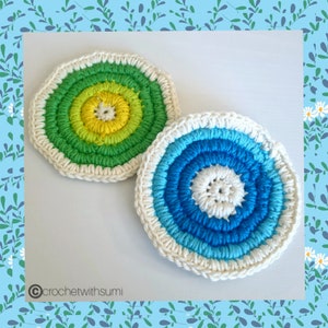 Crochet Round Coaster Written PDF Pattern