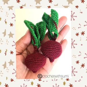 Crochet Beetroot Written PDF Pattern