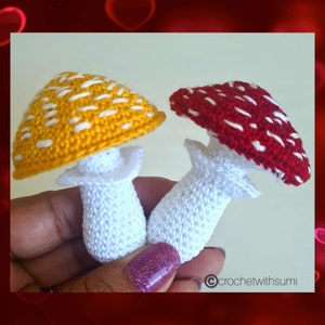Crochet Fly Agaric Mushroom Written PDF Pattern