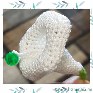 Crochet Gramophone Flower Written PDF Pattern