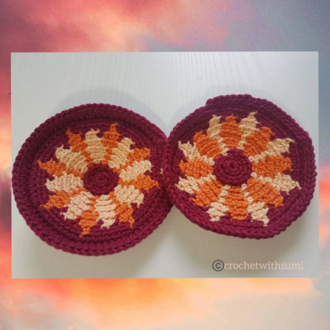 Crochet Coaster Written PDF Pattern - Etsy