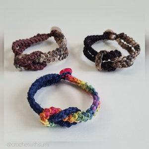 Crochet Romanian Cord Bracelet Written PDF Pattern