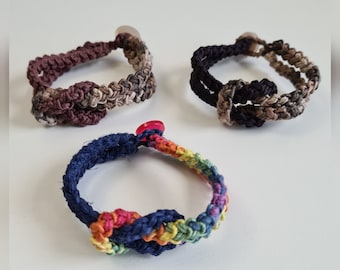 Crochet Romanian Cord Bracelet Written PDF Pattern
