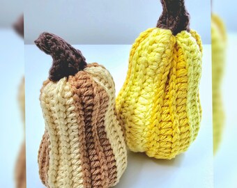Crochet Butternut Pumpkin Written PDF Pattern