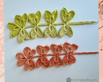 Crochet Leaf Twig