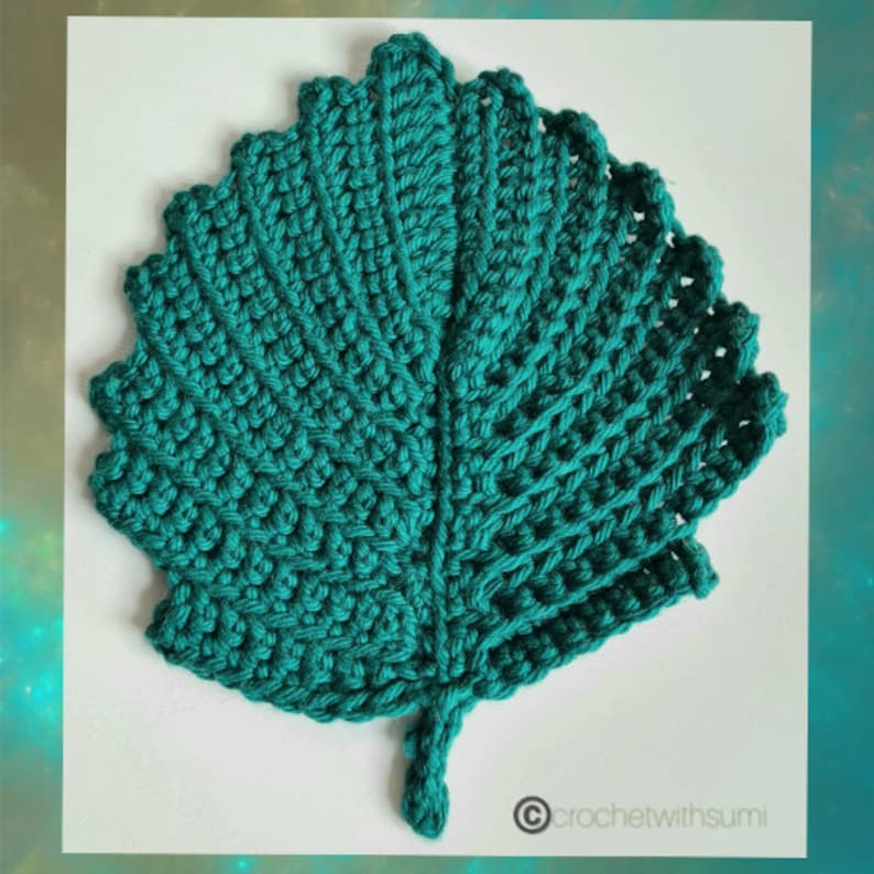Crochet Leaf Coaster Written PDF Pattern - Etsy
