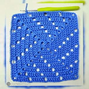 Crochet Pinwheel Square PDF Written Pattern